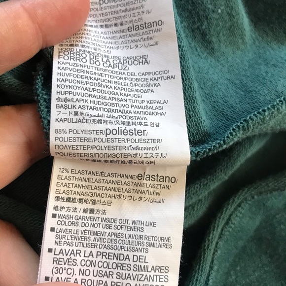 Under Armour Women's Loose Medium Cowl Neck Teal Cropped Hoodie Sweatshirt - Picture 5 of 10